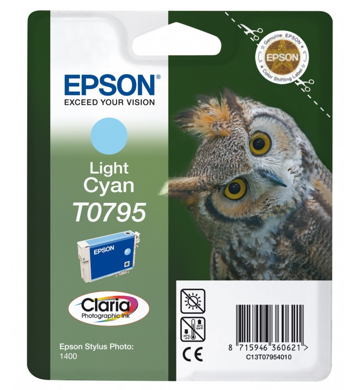 Epson Owl Cartuş Light Cyan T0795 Claria Photographic Ink