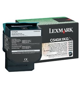 Lexmark C54x, X54x Black Return Programme Toner Cartridge (1K) Original Negru