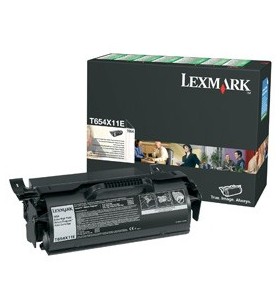 Lexmark T654 Extra High Yield Return Program Print Cartridge Original Negru