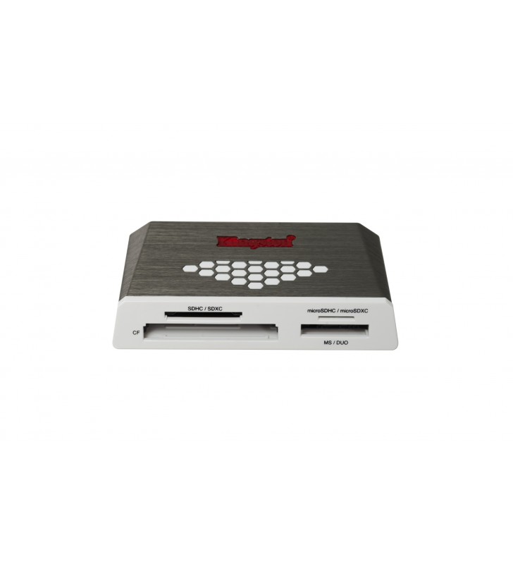 Kingston Technology USB 3.0 High-Speed Media Reader cititoare de carduri Gri, Alb USB 3.2 Gen 1 (3.1 Gen 1)