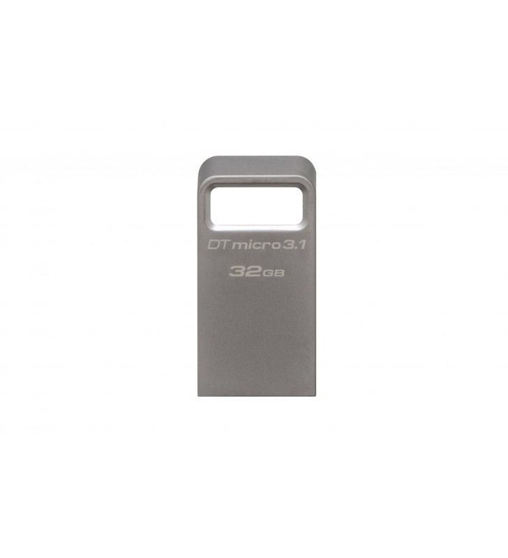 Kingston Technology DataTraveler Micro 3.1 32GB memorii flash USB 32 Giga Bites USB Tip-A 3.2 Gen 1 (3.1 Gen 1) Metalic