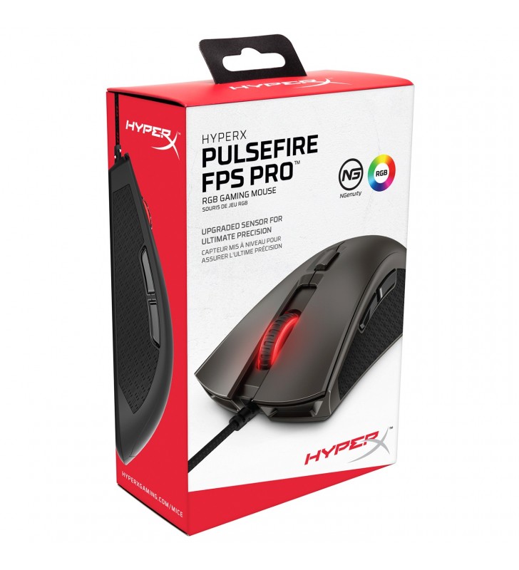 HyperX Pulsefire FPS Pro mouse-uri USB Tip-A Optice 16000 DPI Ambidextru