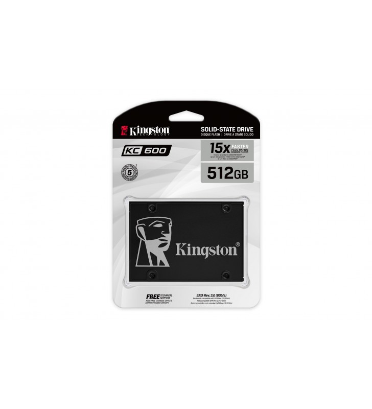 Kingston Technology KC600 2.5" 1024 Giga Bites ATA III Serial 3D TLC