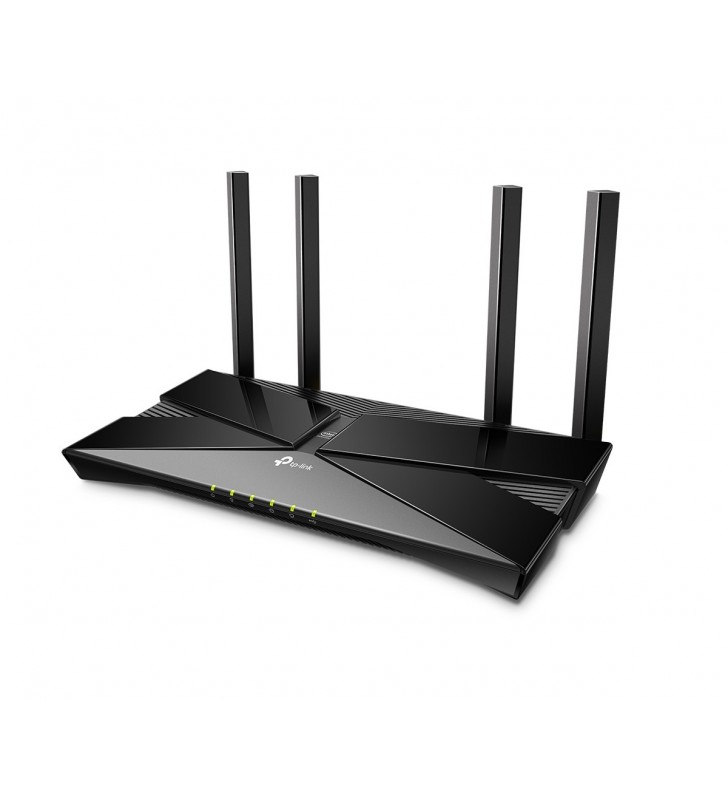 TP-LINK AX1800 router wireless Bandă dublă (2.4 GHz/ 5 GHz) Gigabit Ethernet Negru