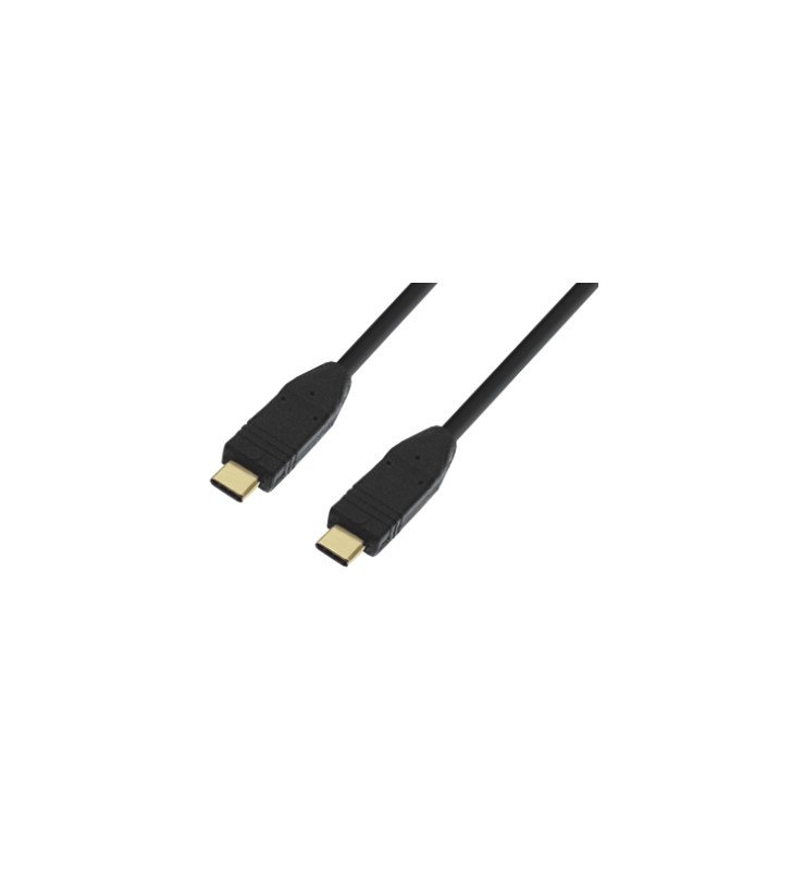 USBC 3.1 flexible coax cable, 5Gbps, m/m, 3m, black, premium
