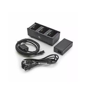 3 Slot Battery Charger ZQ300 Series includes power supply and EU power cord