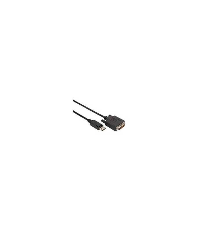 DisplayPort adapter cable, DP - DVI (24+1) M/M, 2.0m, w/interlock, DP 1.1a, CE, bl