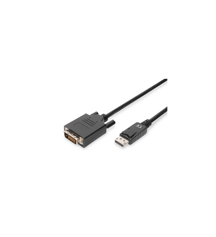 DisplayPort adapter cable, DP - DVI (24+1) M/M, 2.0m, w/interlock, DP 1.1a, CE, bl