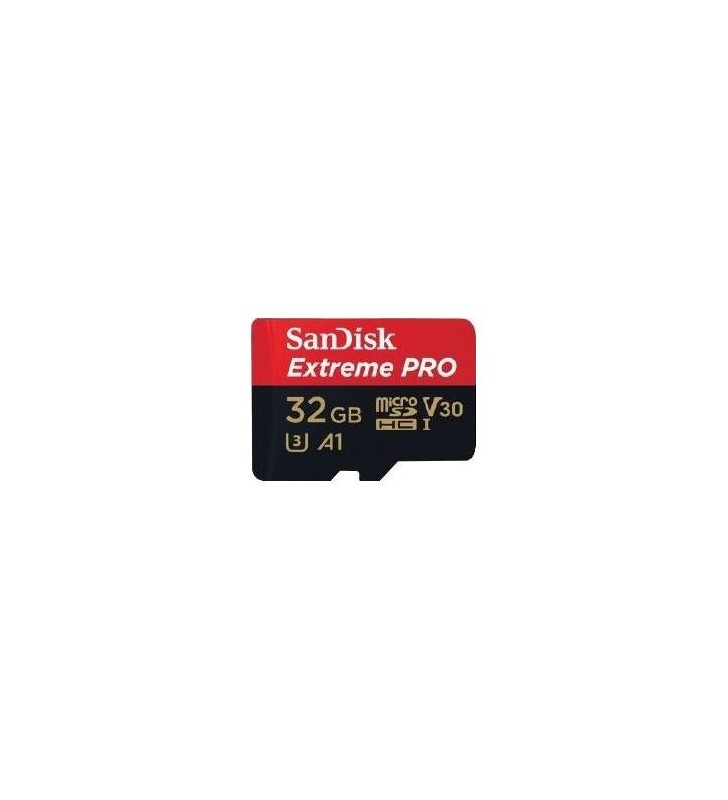 Memory Card SanDisk Extreme Pro MicroSDHC, 32GB, Clasa 10 + Adaptor SD Inclus