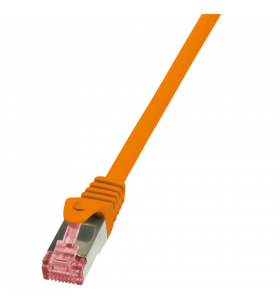 LOGILINK CQ2018S LOGILINK - Patchcord Cablu Cat.6 S/FTP PIMF PrimeLine 0,25m, portocaliu