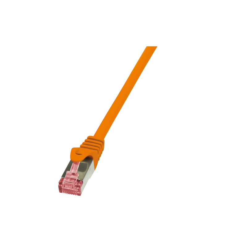 LOGILINK CQ2018S LOGILINK - Patchcord Cablu Cat.6 S/FTP PIMF PrimeLine 0,25m, portocaliu