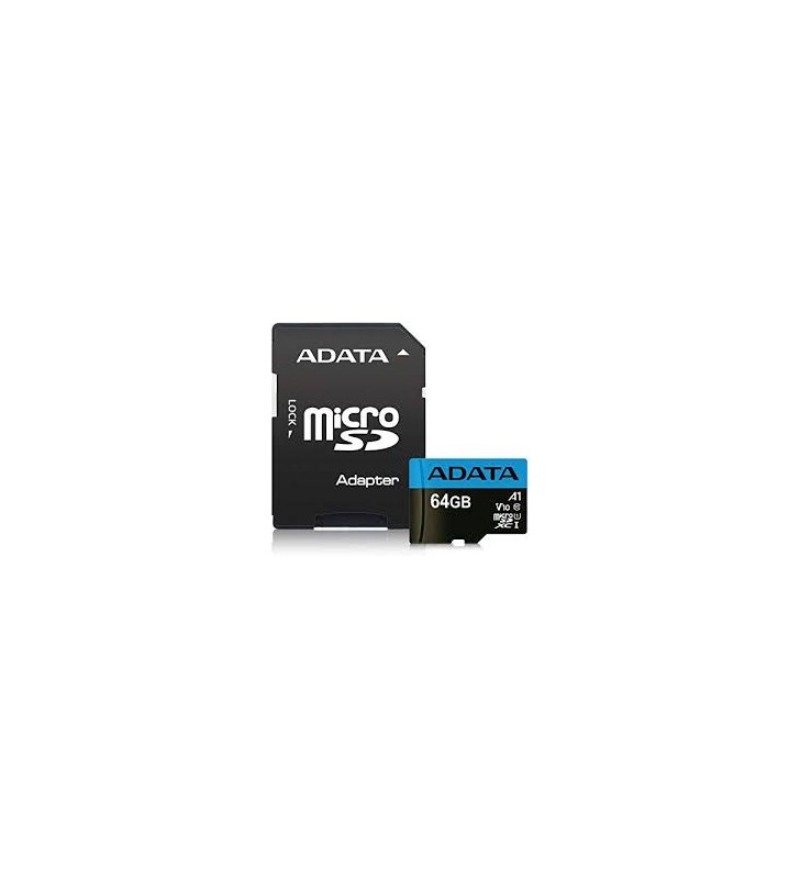 MEMORY MICRO SDXC 64GB CLASS10/W/A AUSDX64GUICL10A1-RA1 ADATA