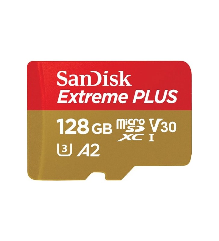 SanDisk Extreme Plus 128GB MicroSDXC Memory Card (SDSQXBZ-128G-GN6MA)