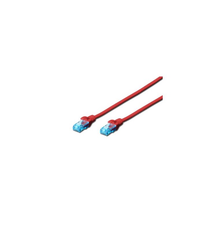 DIGITUS DK-1512-030/R DIGITUS Premium CAT 5e UTP patch cable, Length 3m, Color red