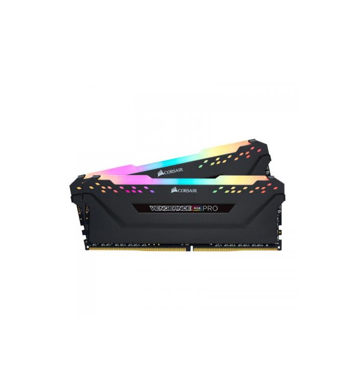 CORSAIR CMW16GX4M2Z3200C16 Corsair Vengeance RGB PRO DDR4 16GB (2x8GB) 3200MHz CL16 1.35V XMP 2.0 Black