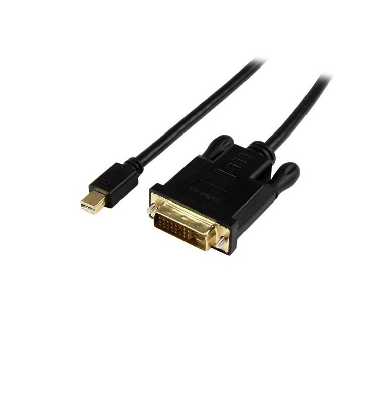 StarTech.com MDP2DVIMM3BS adaptor pentru cabluri video 0,9 m Mini DisplayPort DVI-D Negru