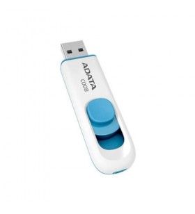 ADATA AC008-64G-RWE Flash USB Adata Classic C008 64GB, retractabil, alb si albastru