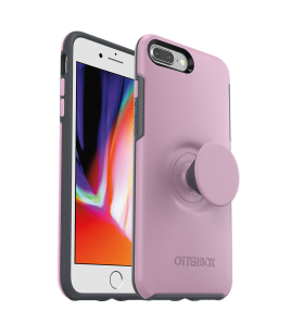 OtterBox - Otter + Pop Symmetry Case with PopSockets Swappable PopGrip for Apple iPhone 8 Plus / 7 Plus - Mauvelous