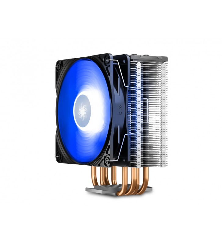 COOLER DeepCool CPU universal, soc LGA20xx/1366/115x &amp AMx/FMx, Al+Cu, 4x heatpipe, 180W, RGB LED "GAMMAXX GTE V2"