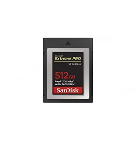 SDCFEXPRESS 512GB EXTREME PRO/1700MB/S R 1400MB/S W 4X6