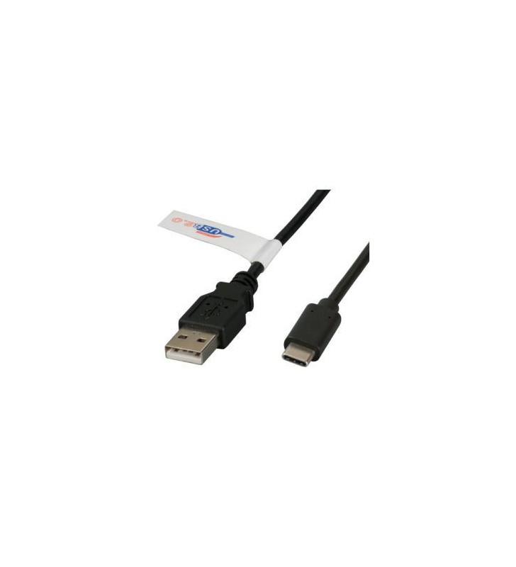 M-Cab 7200530 USB cable 0.5 m 2.0 USB A USB C Black