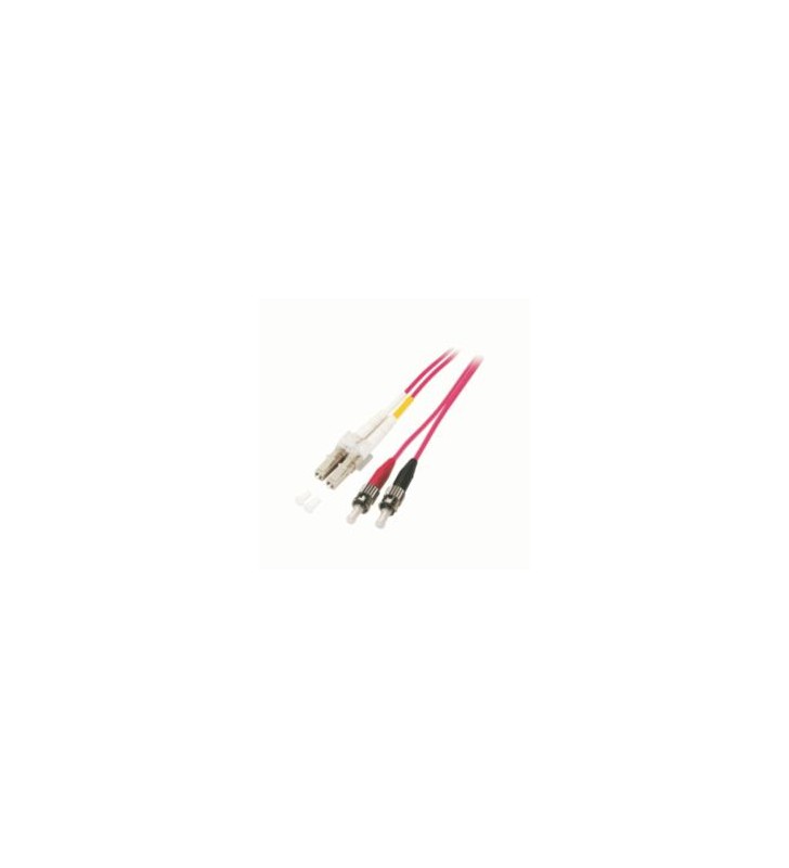 M-Cab 7003424 fibre optic cable 2 m OM4 LC ST Violet
