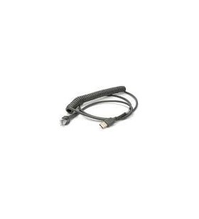 Cable, USB, Type A, External Power, Coiled, CAB-441, 8 ft.