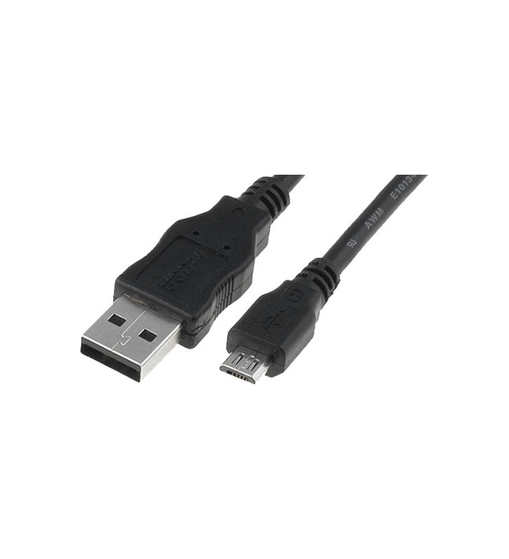 ASM AK-300110-018-S Cable USB 2.0 HighSpeed Type USB A/microB M/M black 1,8m