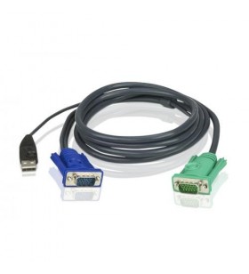 ATEN 2L-5203U ATEN Cablu prelungire KVM (HD15-SVGA, USB, USB) - 3m
