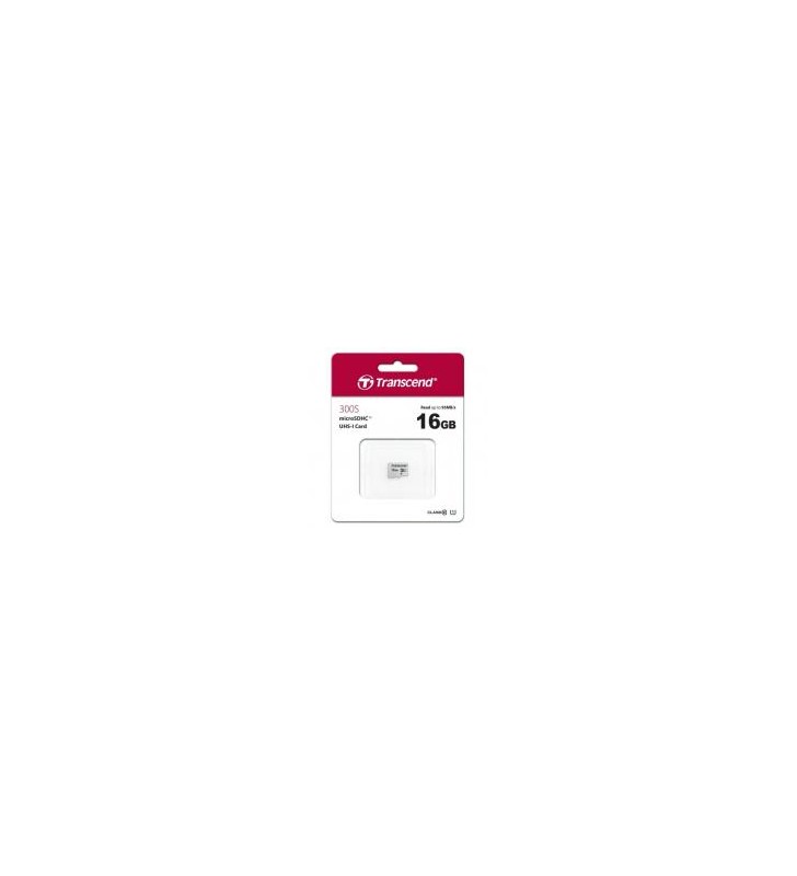 TRANSCEND TS16GUSD300S Memory card Transcend microSDHC USD300S 16GB CL10 UHS-I U1 Up to 95MB/S