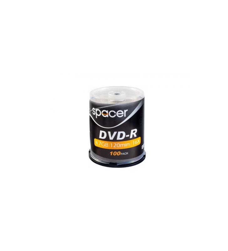 DVD-R SPACER  4.7GB, 120min, viteza 16x, 100 buc, spindle, "DVDR100"