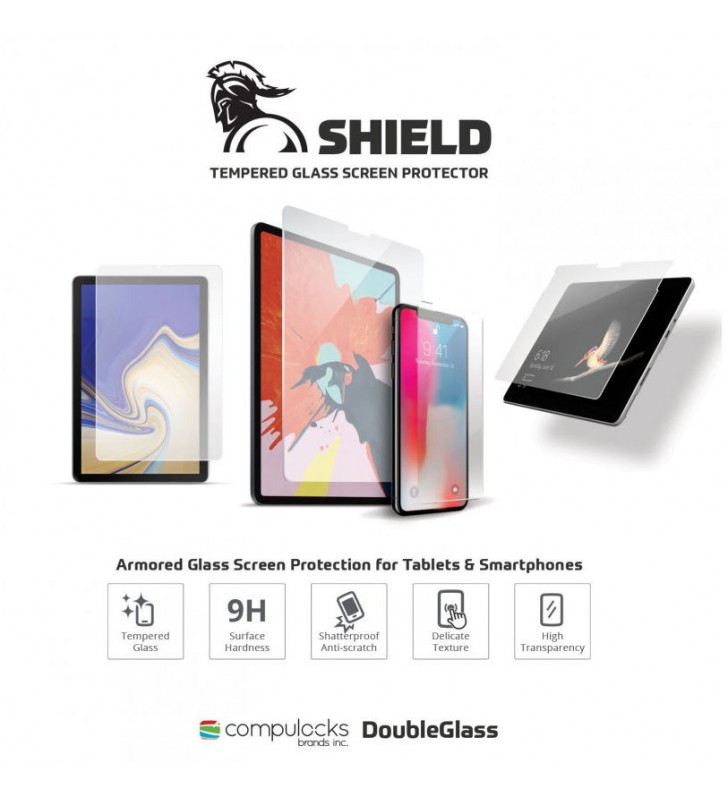 Compulocks DoubleGlass Screen Shield for  MS Surface Pro 4 -1 pcs Premium Surface Pro 4 Tempered Glass Screen Shield