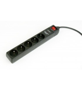 Surge protector, 5 French sockets, 1.5 m, black "SPF5-C-5"