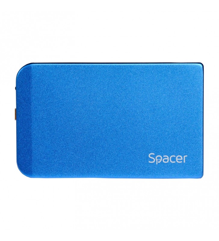 RACK EXTERN SPACER 2.5" HDD S-ATA to USB 3.0, Aluminiu, Albastru, "SPR-25611A"