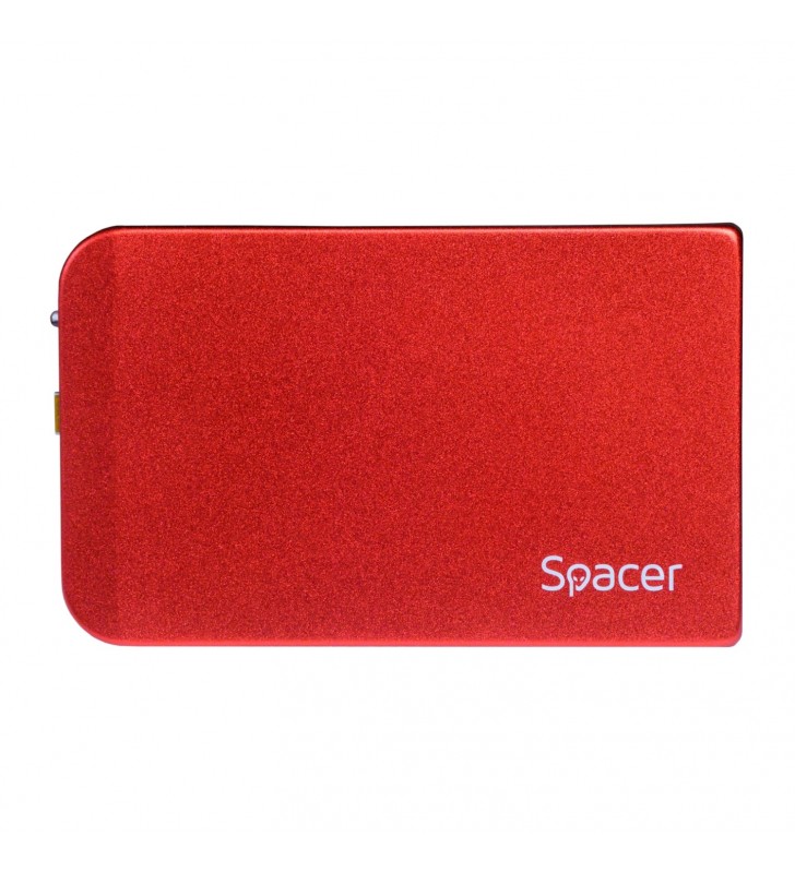 RACK EXTERN SPACER 2.5" HDD S-ATA to USB 3.0, Aluminiu, Rosu, "SPR-25611R"