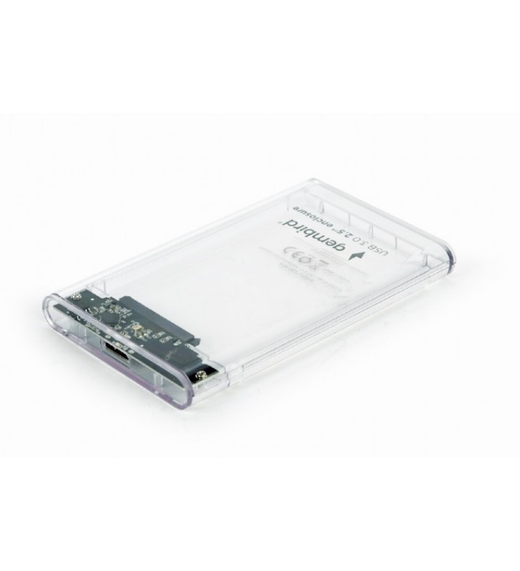 RACK EXTERN GEMBIRD 2.5" HDD S-ATA to USB 3.0, Plastic, transparent,  "EE2-U3S9-6"