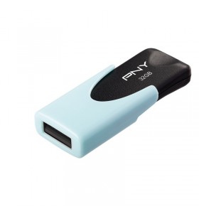PNY ATTACHE 4 PASTEL 16GB USB2/BLUE READ 25MB/S WRITE 8MB/S
