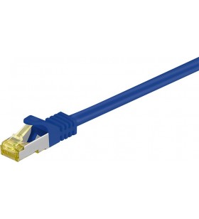 M-Cab 0.25m CAT7 S-FTP networking cable S/FTP [S-STP] Blue