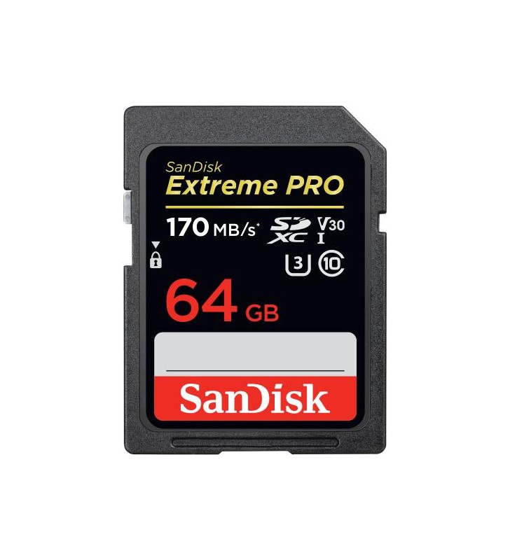 EXTREME PRO SDXC CARD 64GB/170MB/S V30 UHS-I U3