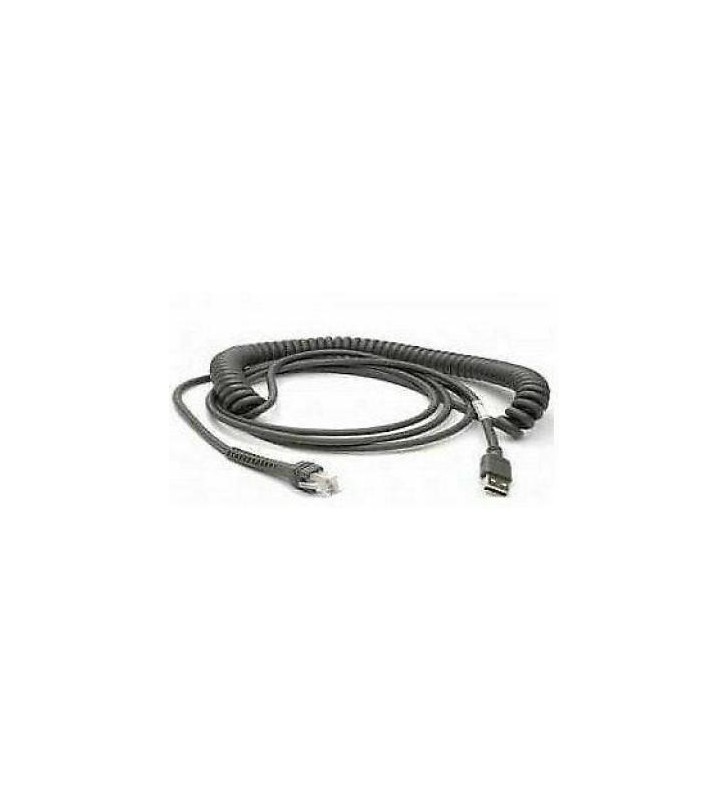 Cable, USB, Type A, Coiled, Power off terminal, 2 Meters, CAB-424E