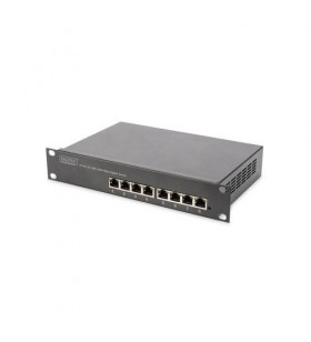 DIGITUS DN-80114 DIGITUS Switch Unmanaged Gigabit 10 Rack 8-port, 8x10/100/1000Mbps Base-TX