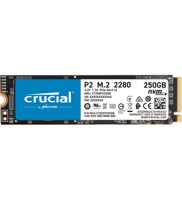 SSD M.2 2280 250GB/P2 CT250P2SSD8 CRUCIAL