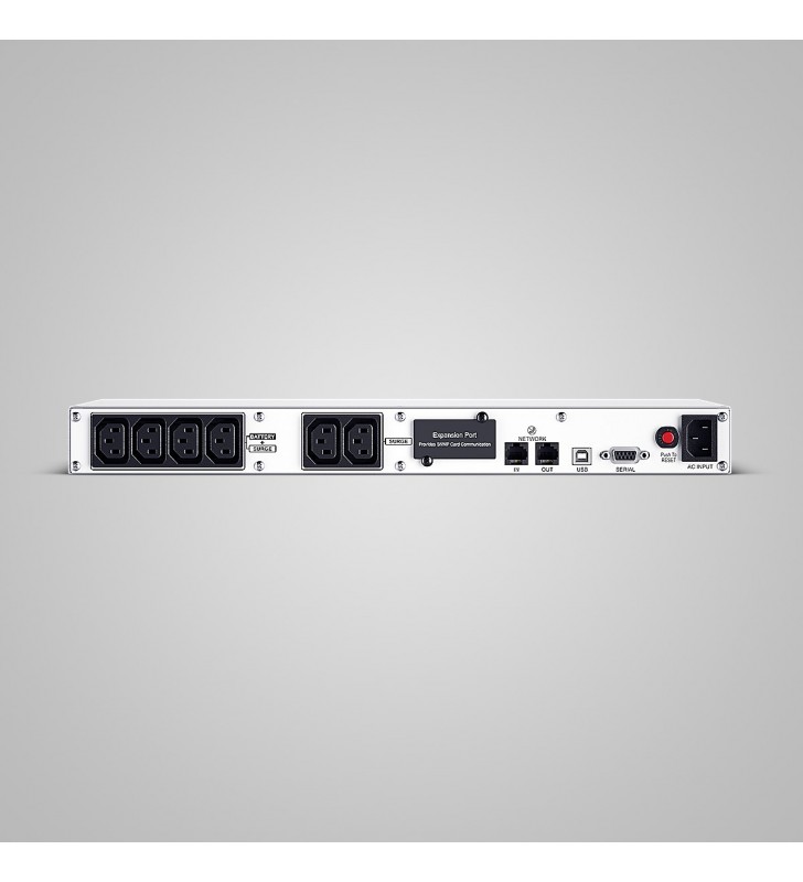 UPS CYBER POWER Line Int. cu management, LCD, rack,   600VA/ 360W, AVR, 6 x socket IEC, display LCD, 1 x baterie RBP0019, Backup