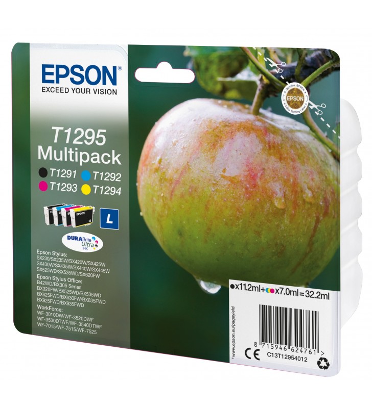 Epson Apple Multipack 4-Coulered T1295 DURABrite Ultra Ink