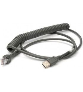 Zebra Cable-type A, USB 9ft, coiled