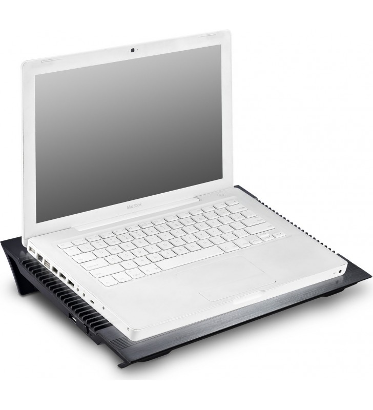 STAND DEEPCOOL notebook 17", sita aluminiu, 2 x fan 14cm, 4 x port USB, black, "N8BLACK''