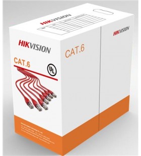 CABLU U/UTP HIKVISION, cat. 6,  4x23AWG, material cupru integral, ANSI/TIA-568-C.2 PVC, cutie 305 metri, "DS-1LN6-UU"