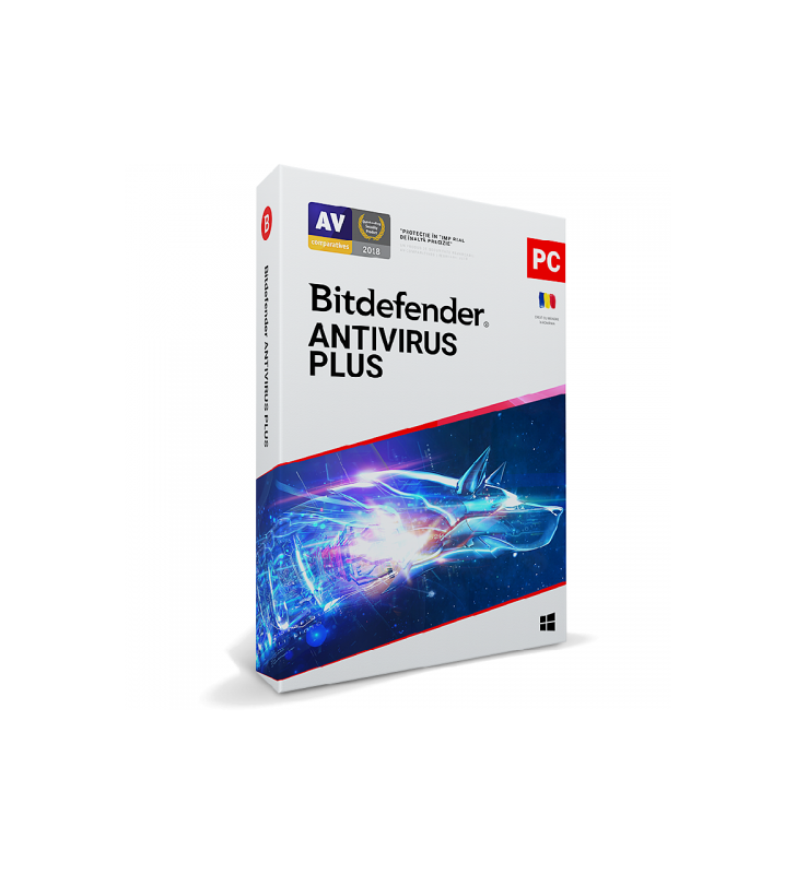 Bitdefender | AV03ZZCSN1201BEN |  Antivirus Plus 2021 1-Device 1 Year