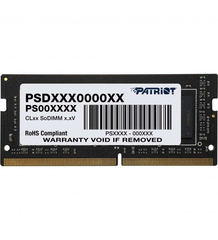 PATRIOT Signature Series DDR4 16GB 1x16GB 3200MHz SODIMM Single