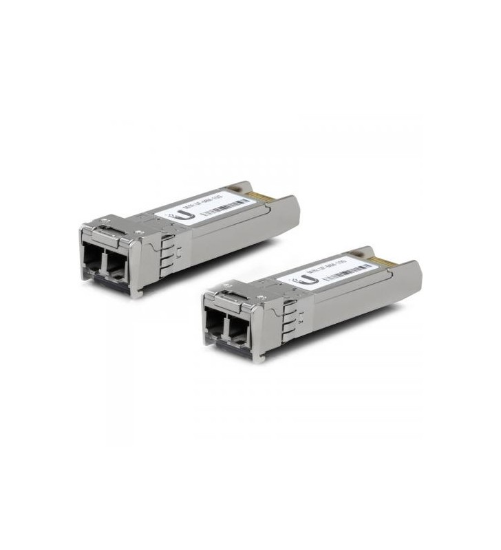 Ubiquiti U Fiber, UF-MM-10G Multi-Mode Module 10G, 2-Pack Data Rate: 10 Gbps SFP+ Cable Distance: 300M Connector Type: (2) LC. \